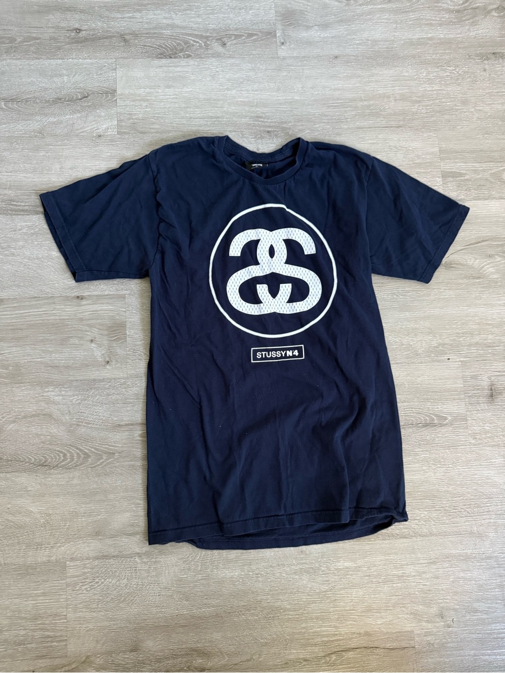 Stussy No. 4 Navy T-Shirt 1980